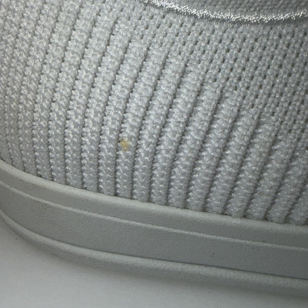 Rothy's The Lace Up Bright White Knit Fabric Shoes Womens Size 9 Sneakers - Picture 6 of 10